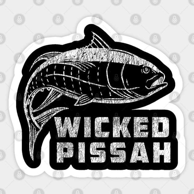 Wicked Pissah Tuna Fishing Sticker by Eureka Shirts